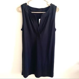 New York and Company Black V Neck Sleeveless Knit Dress Size M